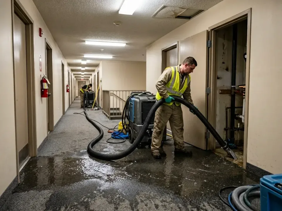 multi-unit-apartment-hallway-f-005 — frequently asked questions, Emergency Burst Pipe Water Extraction & Removal in Crestlin…